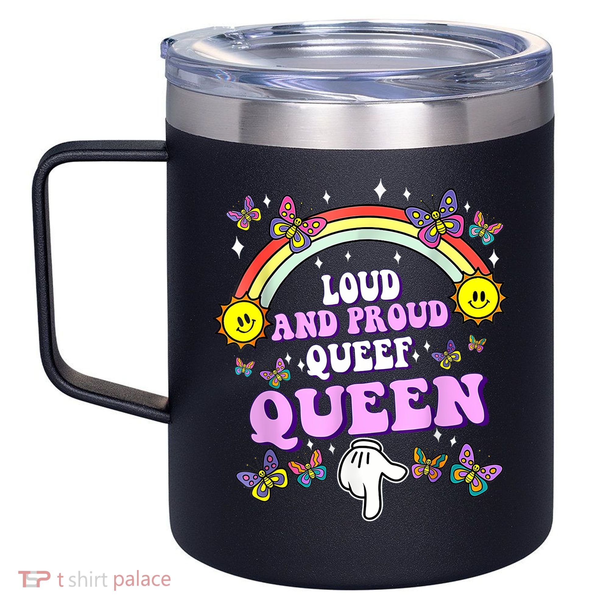 Queef Queen Embarrassing Queefed Inappropriate Queefing 12oz Stainless Steel Coffee Mug