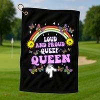 Queef Queen Embarrassing Queefed Inappropriate Queefing Golf Towel thumb 1