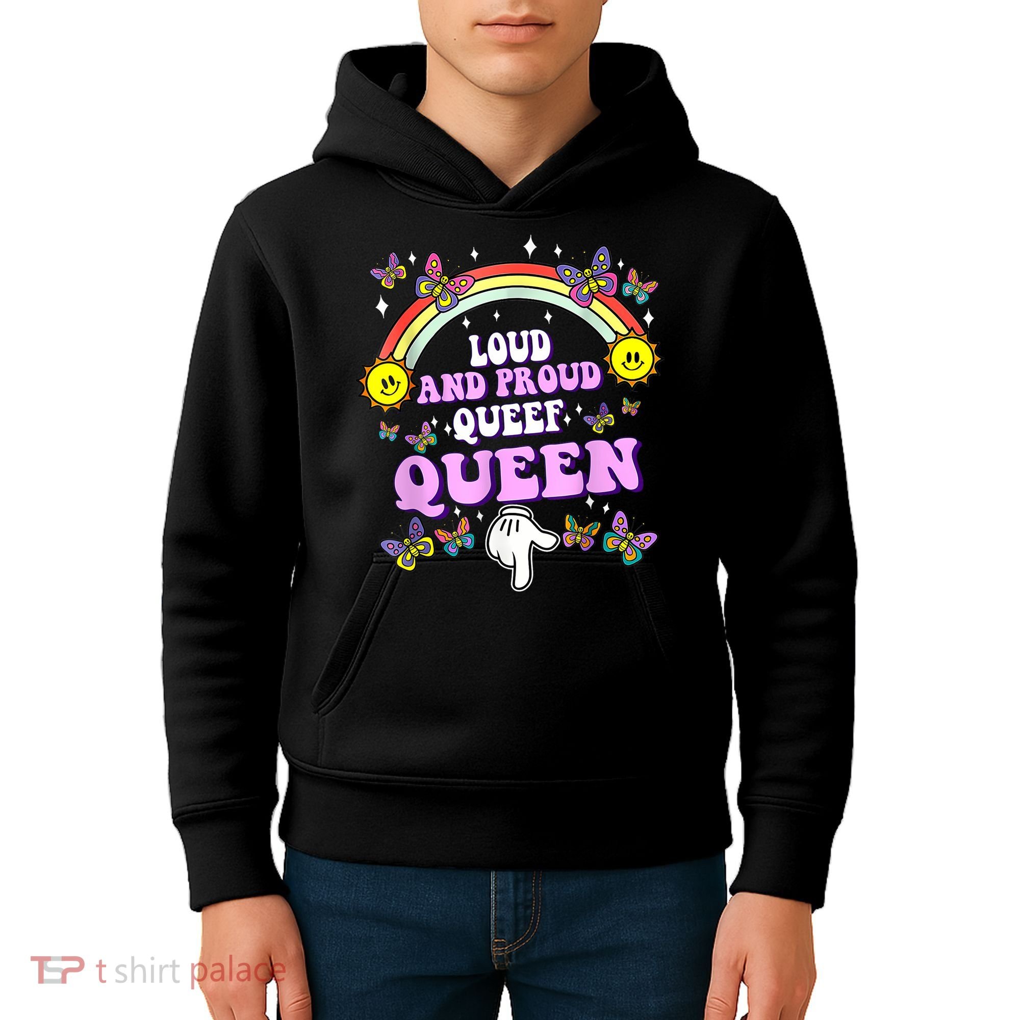 Queef Queen Embarrassing Queefed Inappropriate Queefing Kids Hoodie