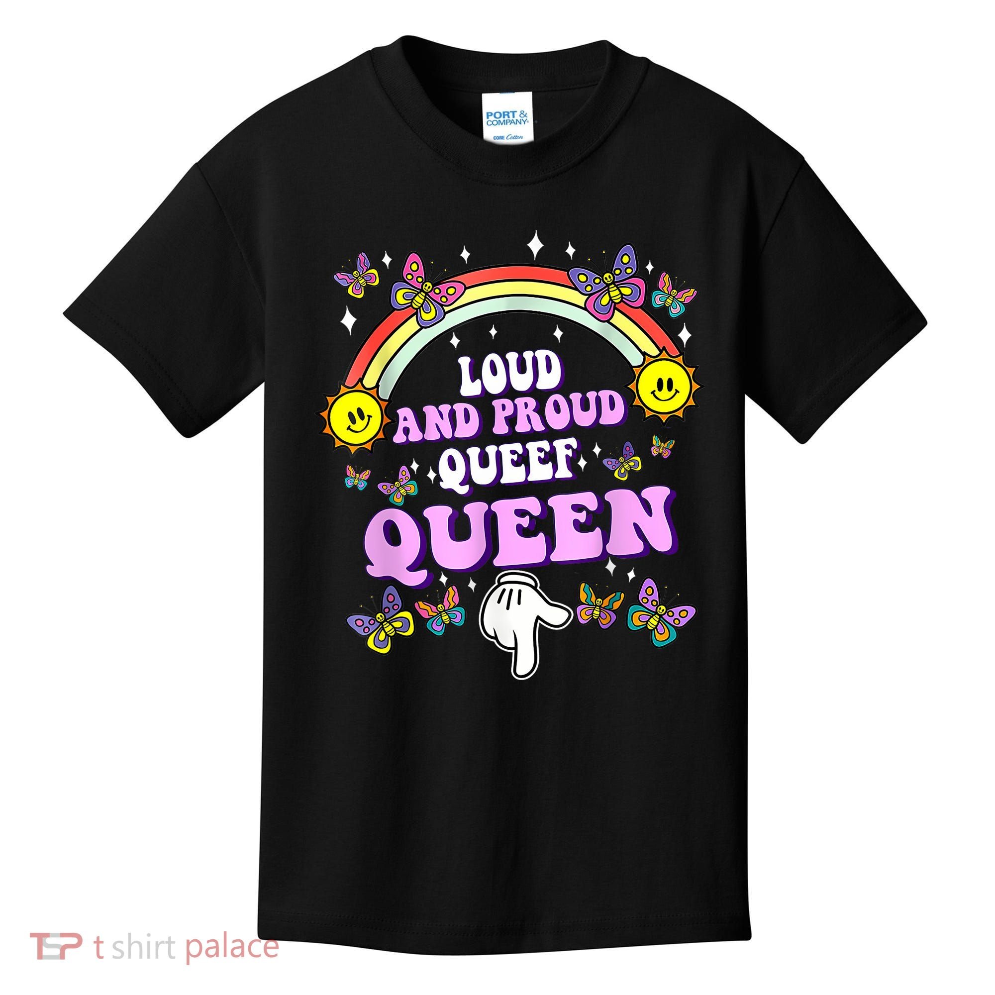 Queef Queen Embarrassing Queefed Inappropriate Queefing Kids T-Shirt