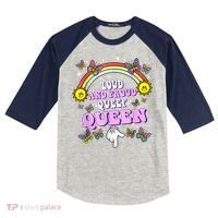 Queef Queen Embarrassing Queefed Inappropriate Queefing Kids Colorblock Raglan Jersey thumb 0