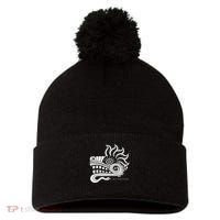 Quetzalcoatl Pom Pom 12in Knit Beanie thumb 0
