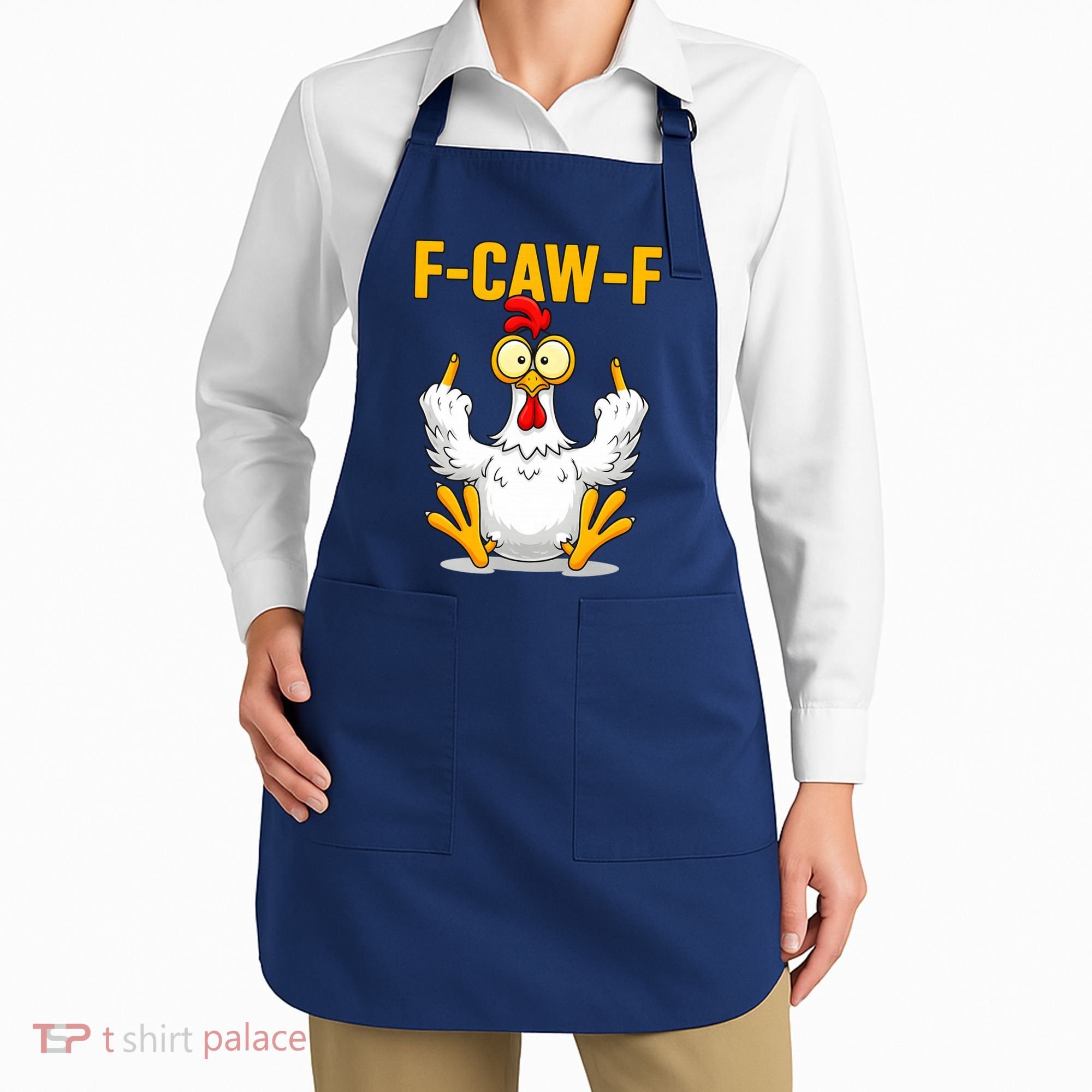 Quote Rooster Meme F-Caw-F Apron