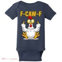 Quote Rooster Meme F-Caw-F Baby Bodysuit thumb 0