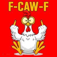 Quote Rooster Meme F-Caw-F Santa Hat thumb 1