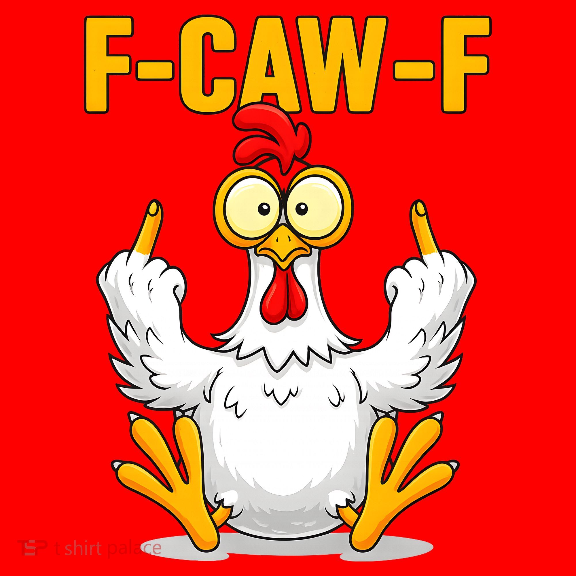 Quote Rooster Meme F-Caw-F Santa Hat