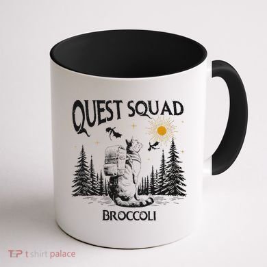 Quest Squad 4th Wing Wingleader Dragon Broccoli Coffee Mug back