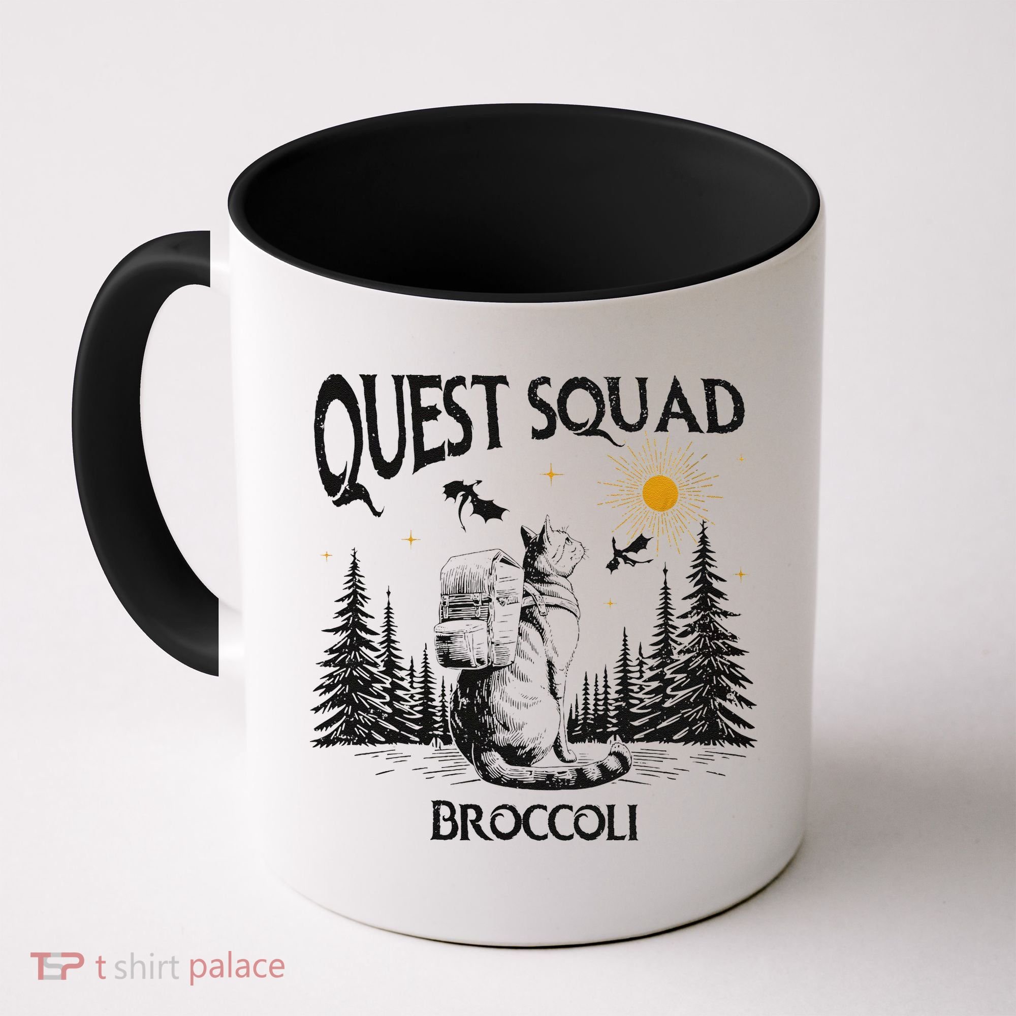 Quest Squad 4th Wing Wingleader Dragon Broccoli Coffee Mug