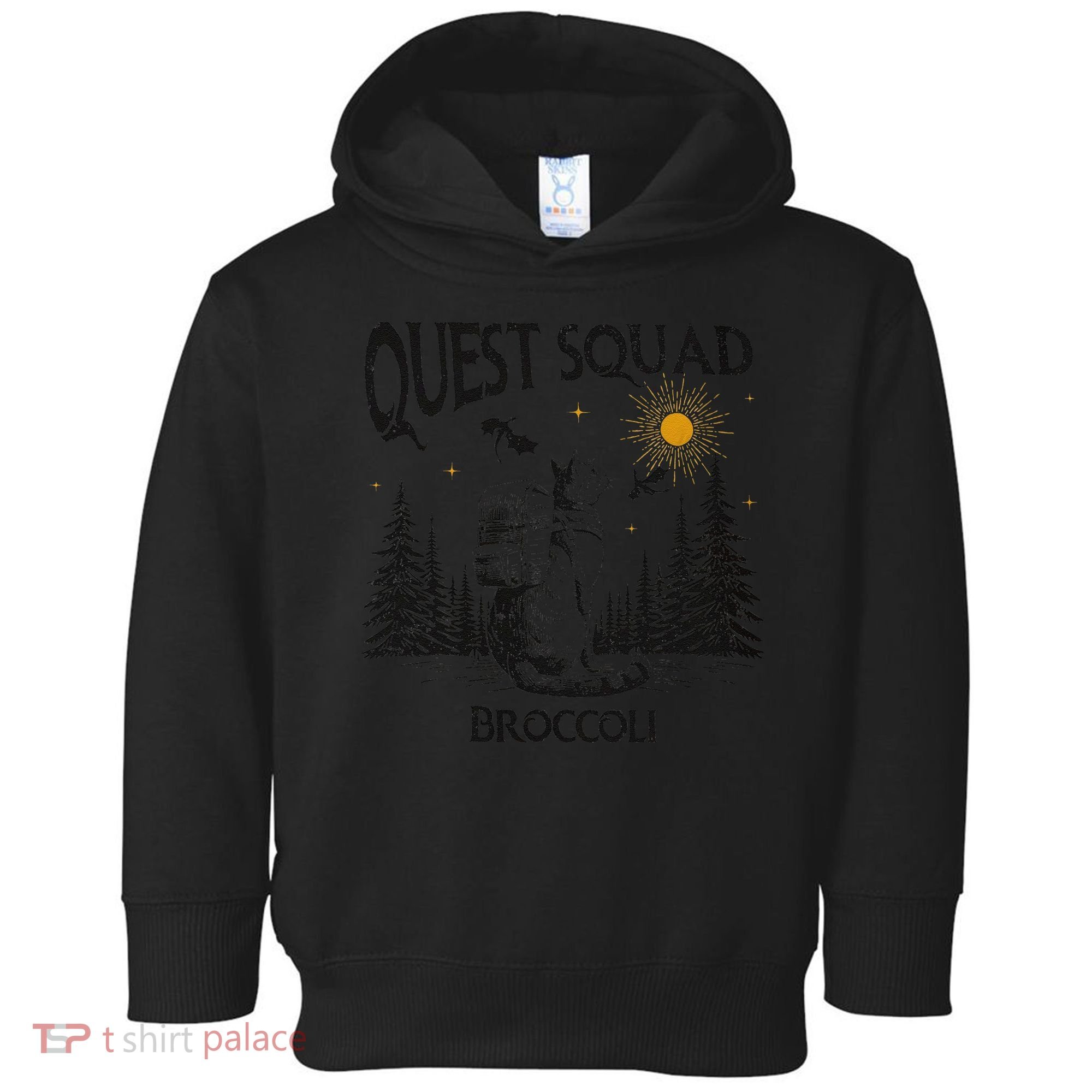 Quest Squad 4th Wing Wingleader Dragon Broccoli Toddler Hoodie
