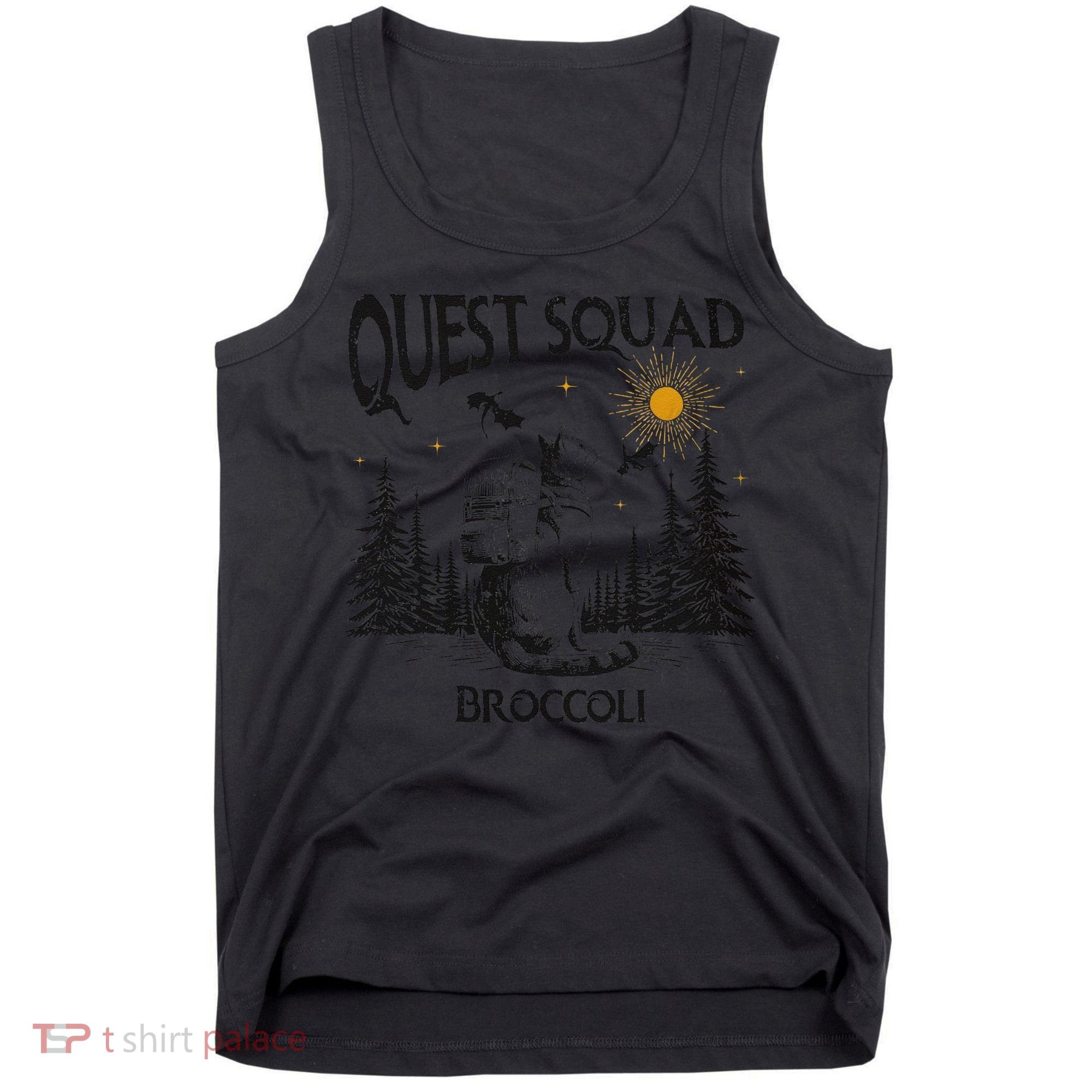 Quest Squad 4th Wing Wingleader Dragon Broccoli Tank Top
