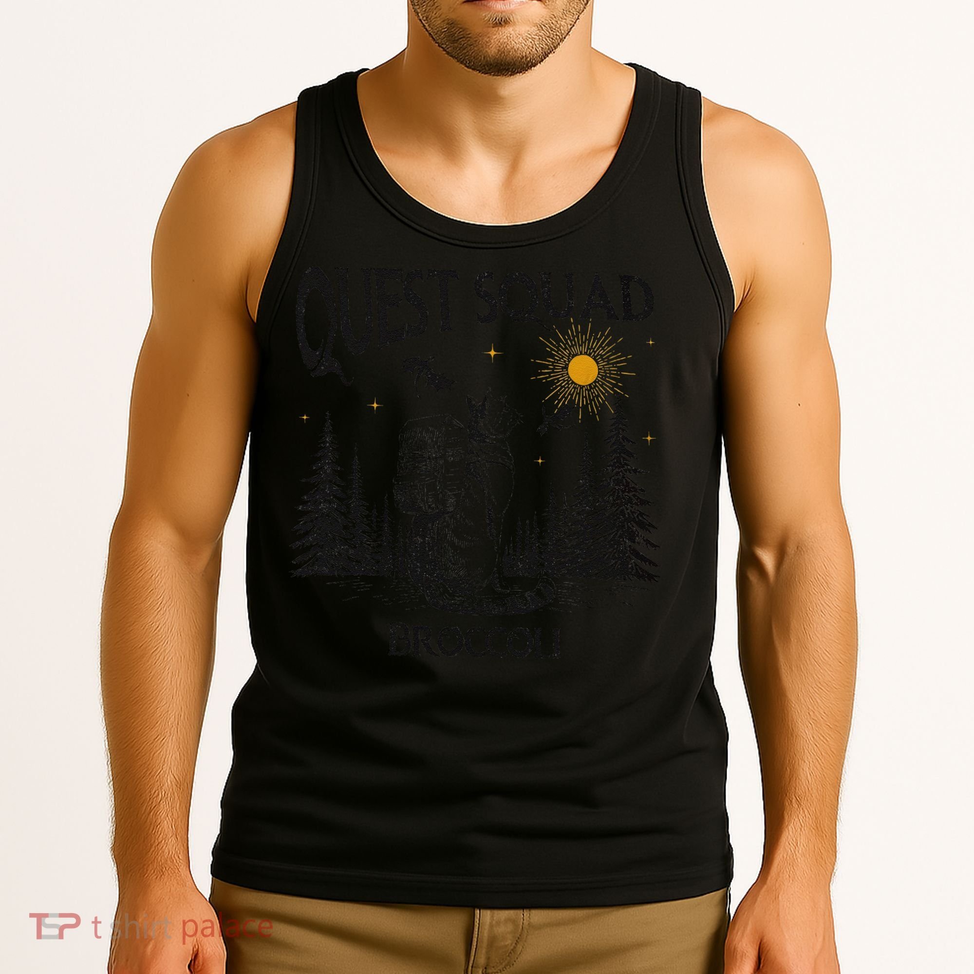 Quest Squad 4th Wing Wingleader Dragon Broccoli Tank Top