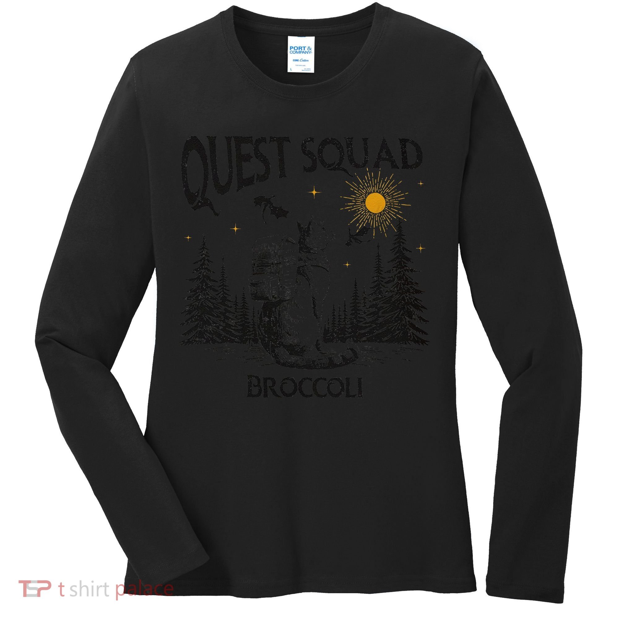 Quest Squad 4th Wing Wingleader Dragon Broccoli Women's Long Sleeve Shirt