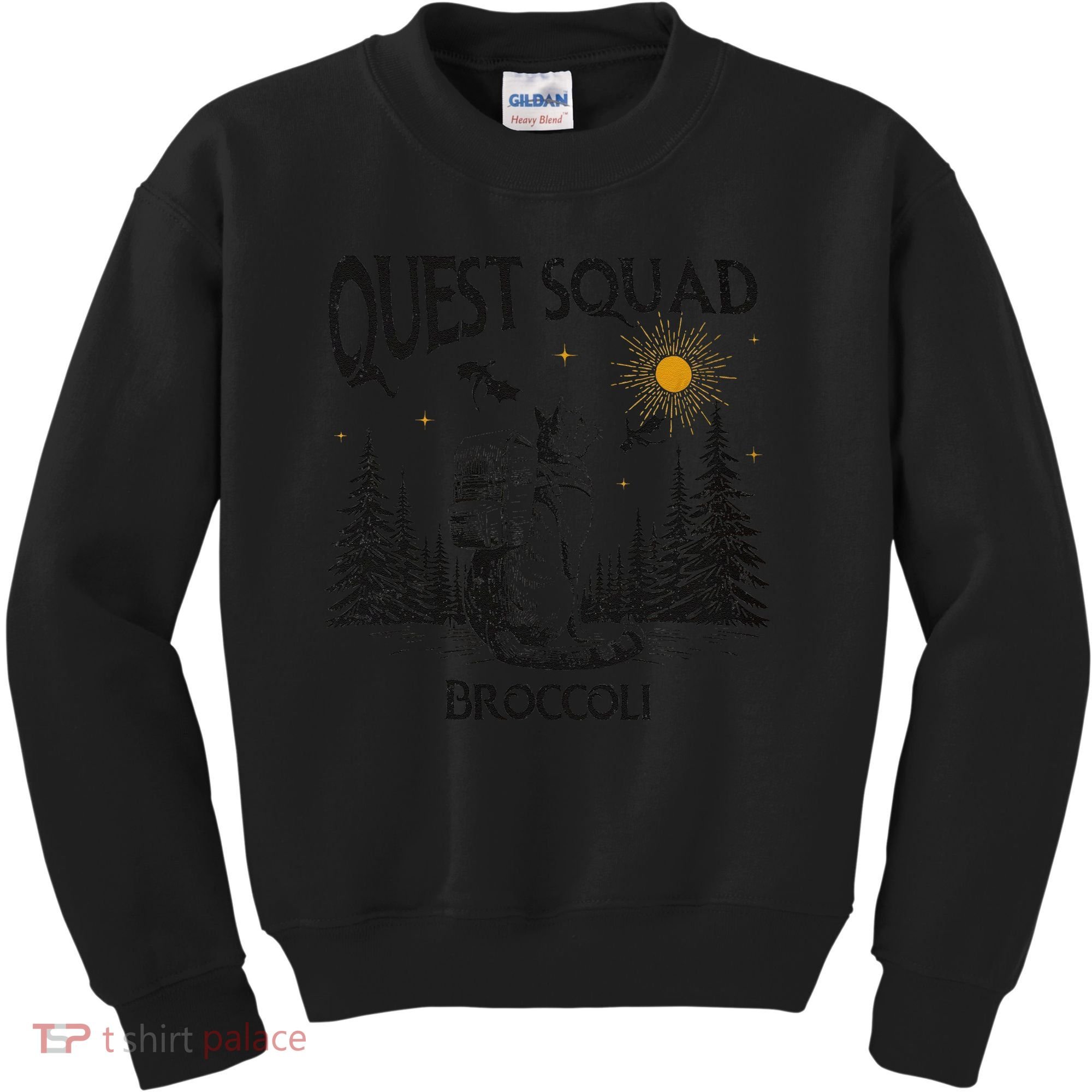 Quest Squad 4th Wing Wingleader Dragon Broccoli Kids Sweatshirt