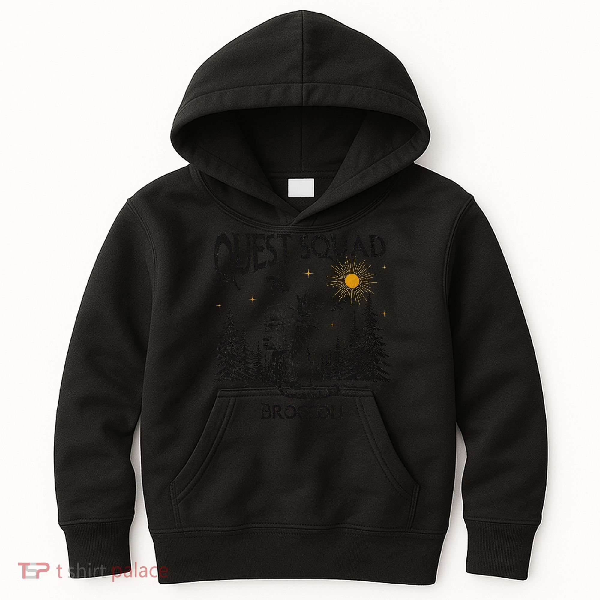 Quest Squad 4th Wing Wingleader Dragon Broccoli Kids Hoodie
