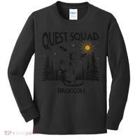 Quest Squad 4th Wing Wingleader Dragon Broccoli Kids Long Sleeve Shirt thumb 0