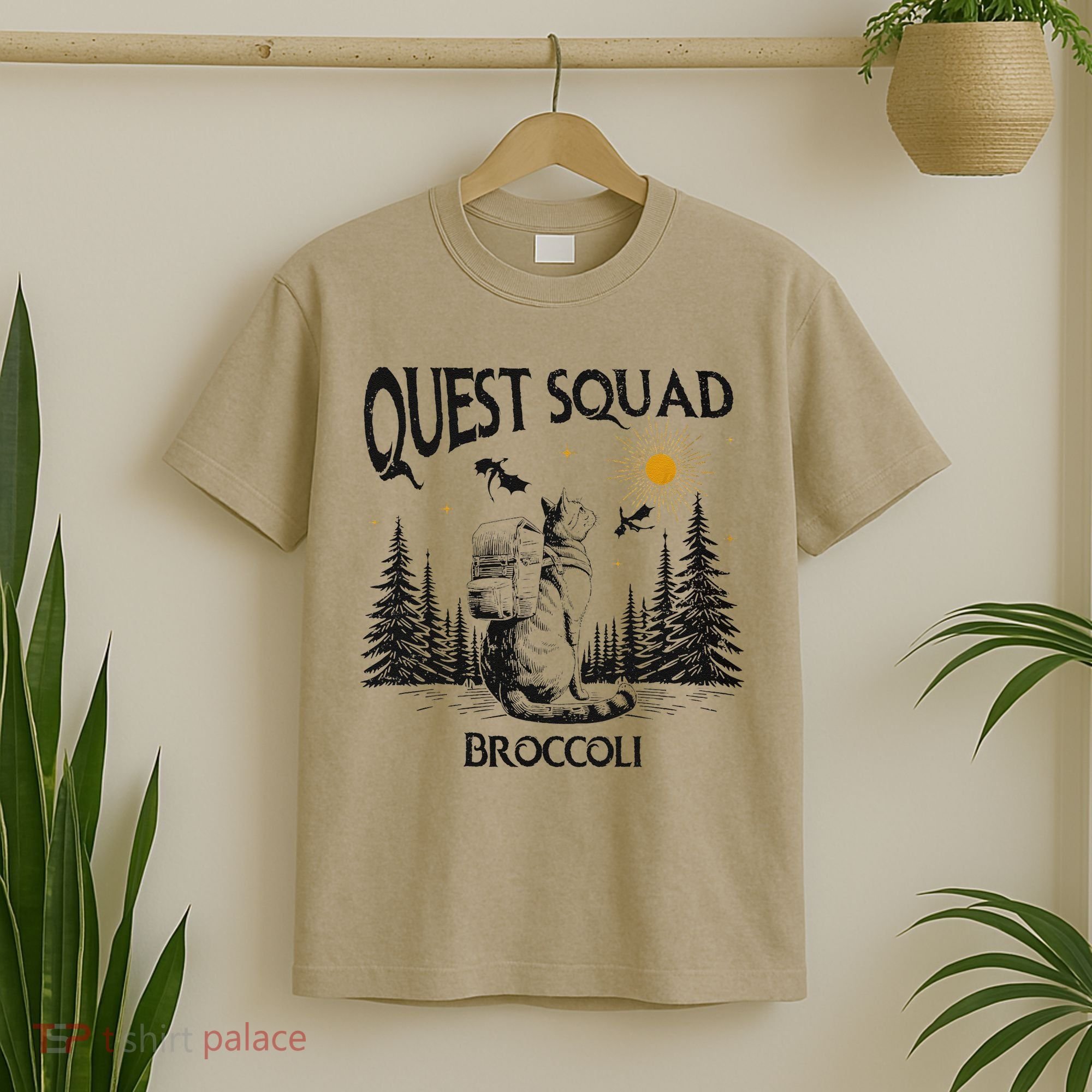 Quest Squad 4th Wing Wingleader Dragon Broccoli T-Shirt