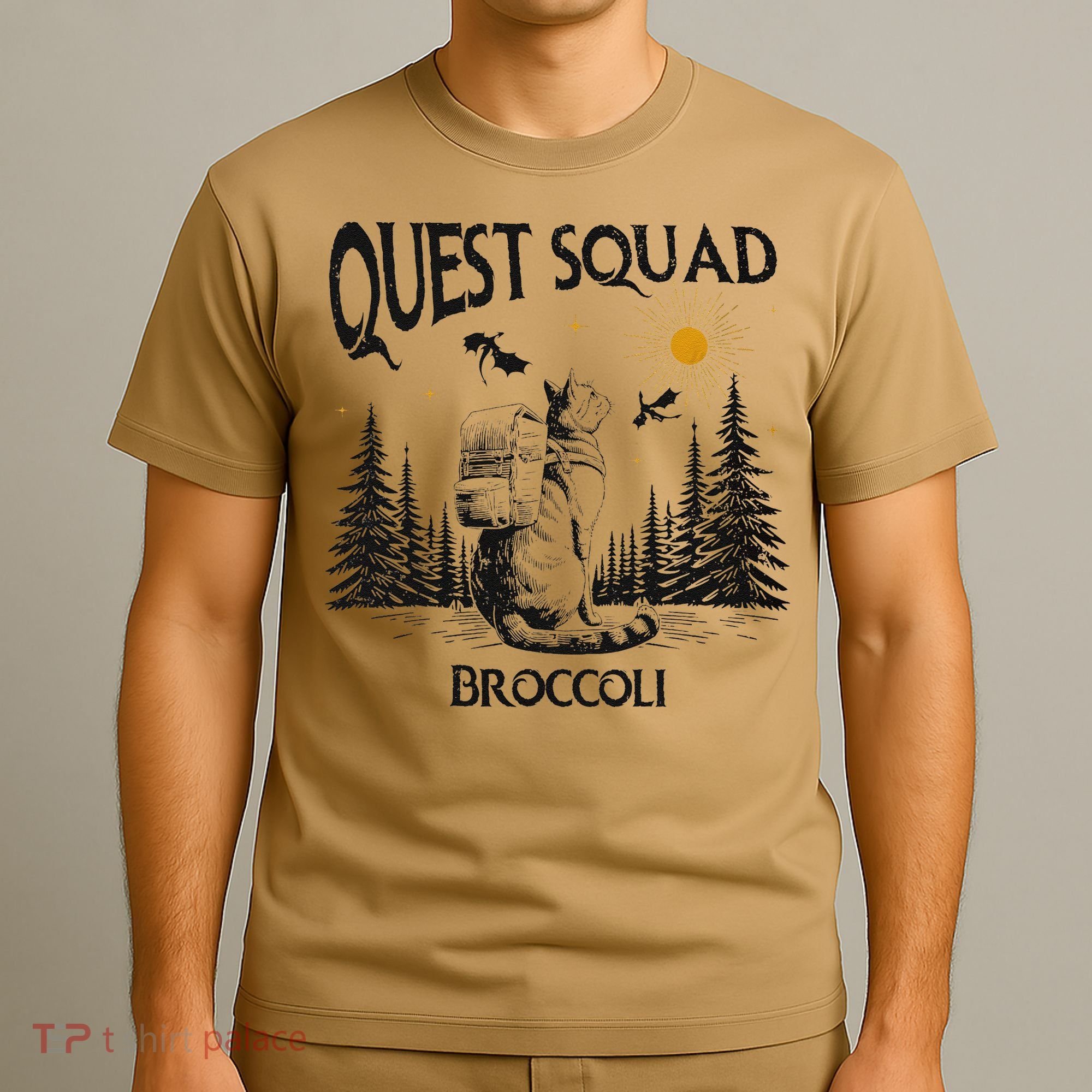Quest Squad 4th Wing Wingleader Dragon Broccoli T-Shirt