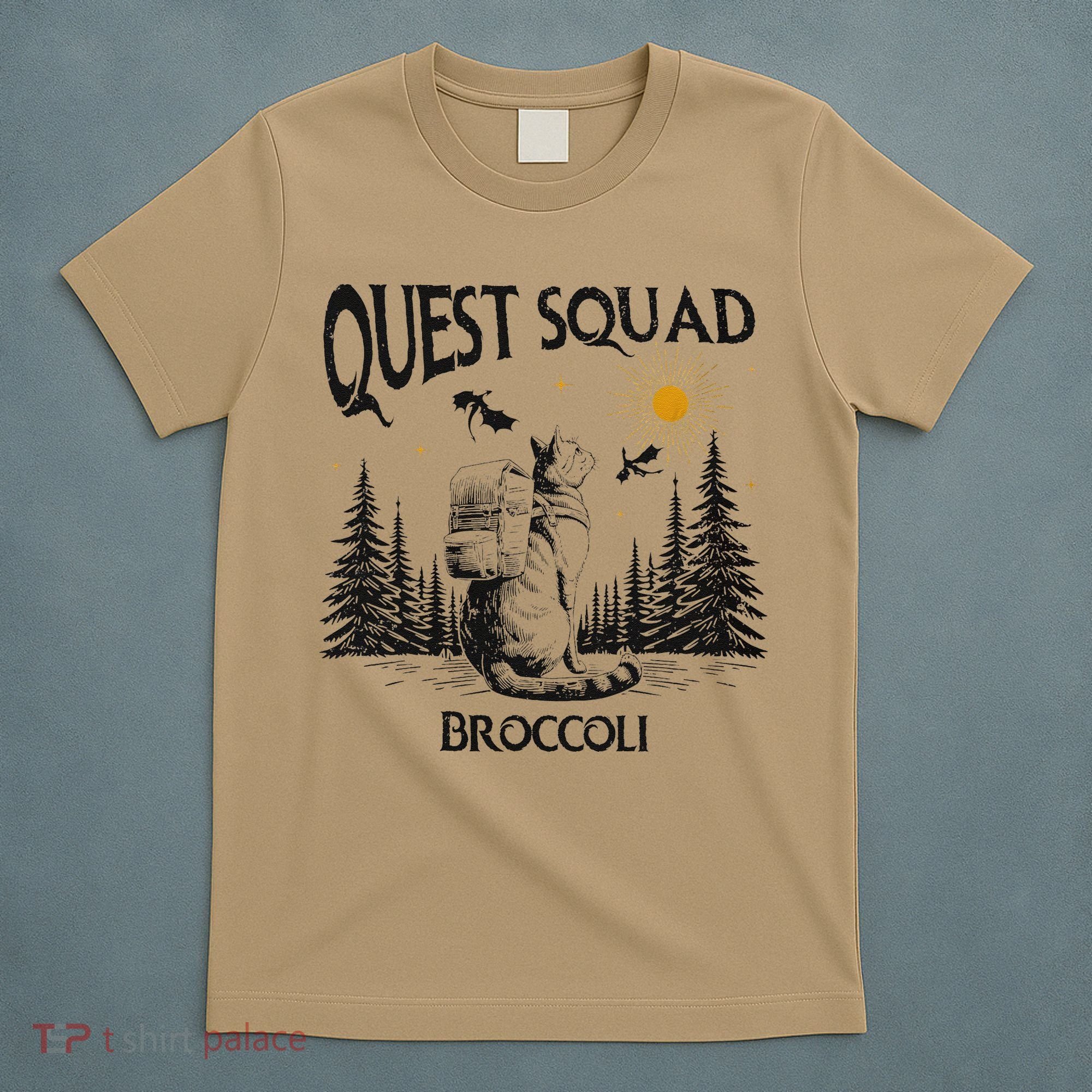 Quest Squad 4th Wing Wingleader Dragon Broccoli T-Shirt