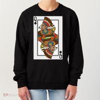 Queen Spades African American Card Halloween Gift Women's Sweatshirt thumb 0
