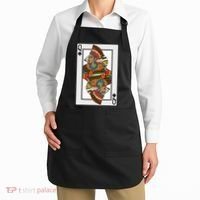 Queen Spades African American Card Halloween Gift Apron thumb 2