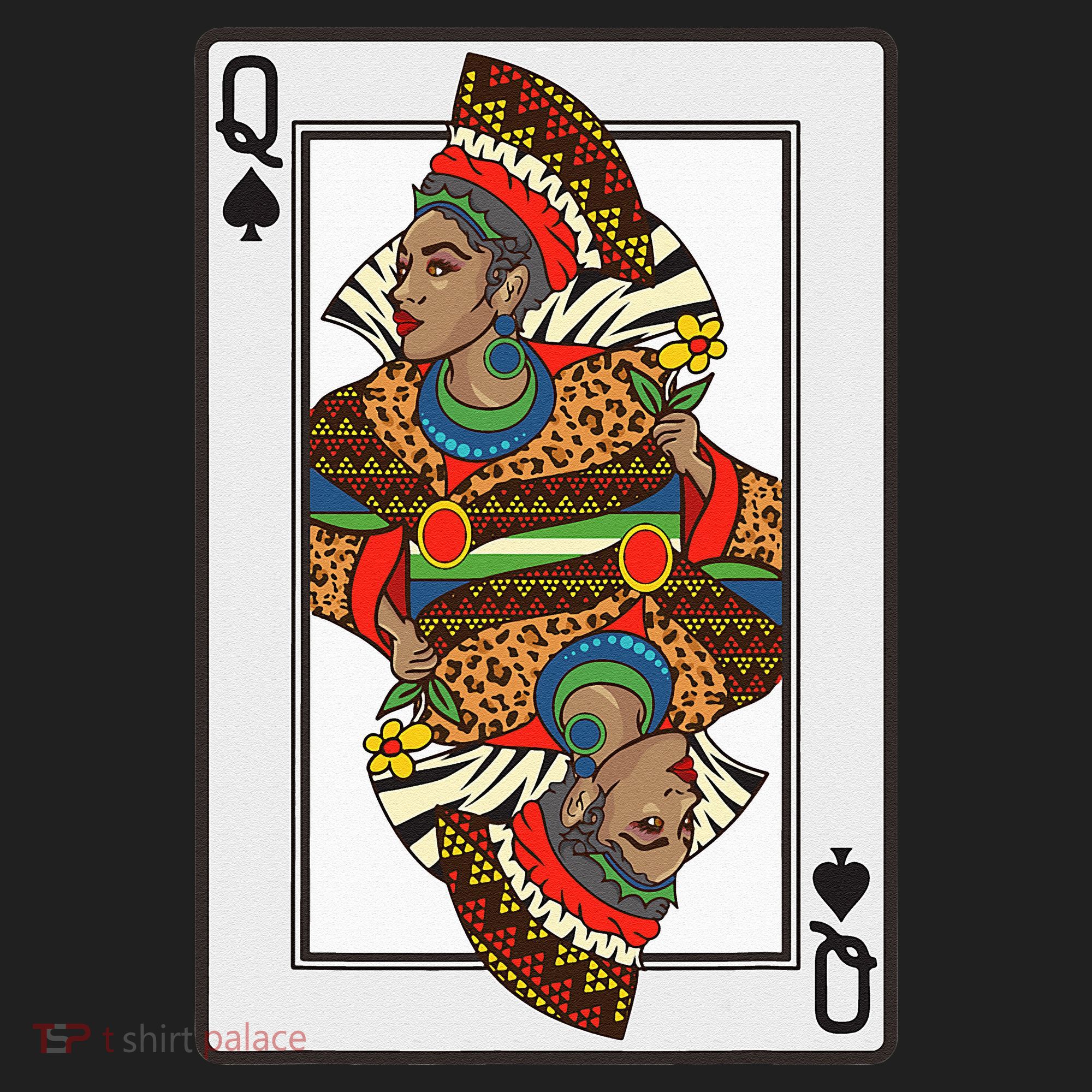 Queen Spades African American Card Halloween Gift Beanie