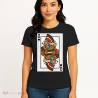 Queen Spades African American Card Halloween Gift Women's T-Shirt thumb 4