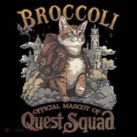 Quest Squad Broccoli Funny Cat Meme Cat Lover Bookworms Coffee Mug thumb 5