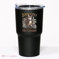 Quest Squad Broccoli Funny Cat Meme Cat Lover Bookworms Tumbler thumb 0