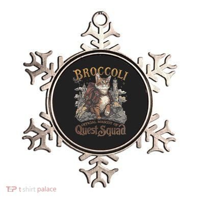 Quest Squad Broccoli Funny Cat Meme Cat Lover Bookworms Ornament