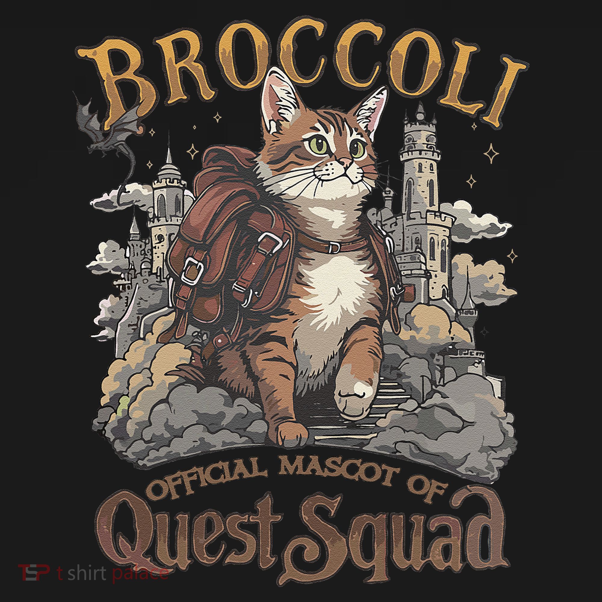 Quest Squad Broccoli Funny Cat Meme Cat Lover Bookworms Women's Tank Top