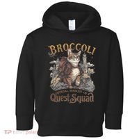 Quest Squad Broccoli Funny Cat Meme Cat Lover Bookworms Toddler Hoodie thumb 0