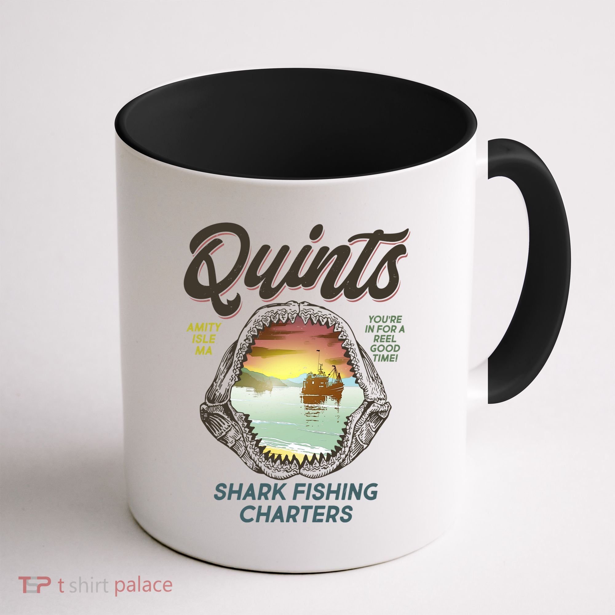 Quints Shark Fishing Charters Coffee Mug