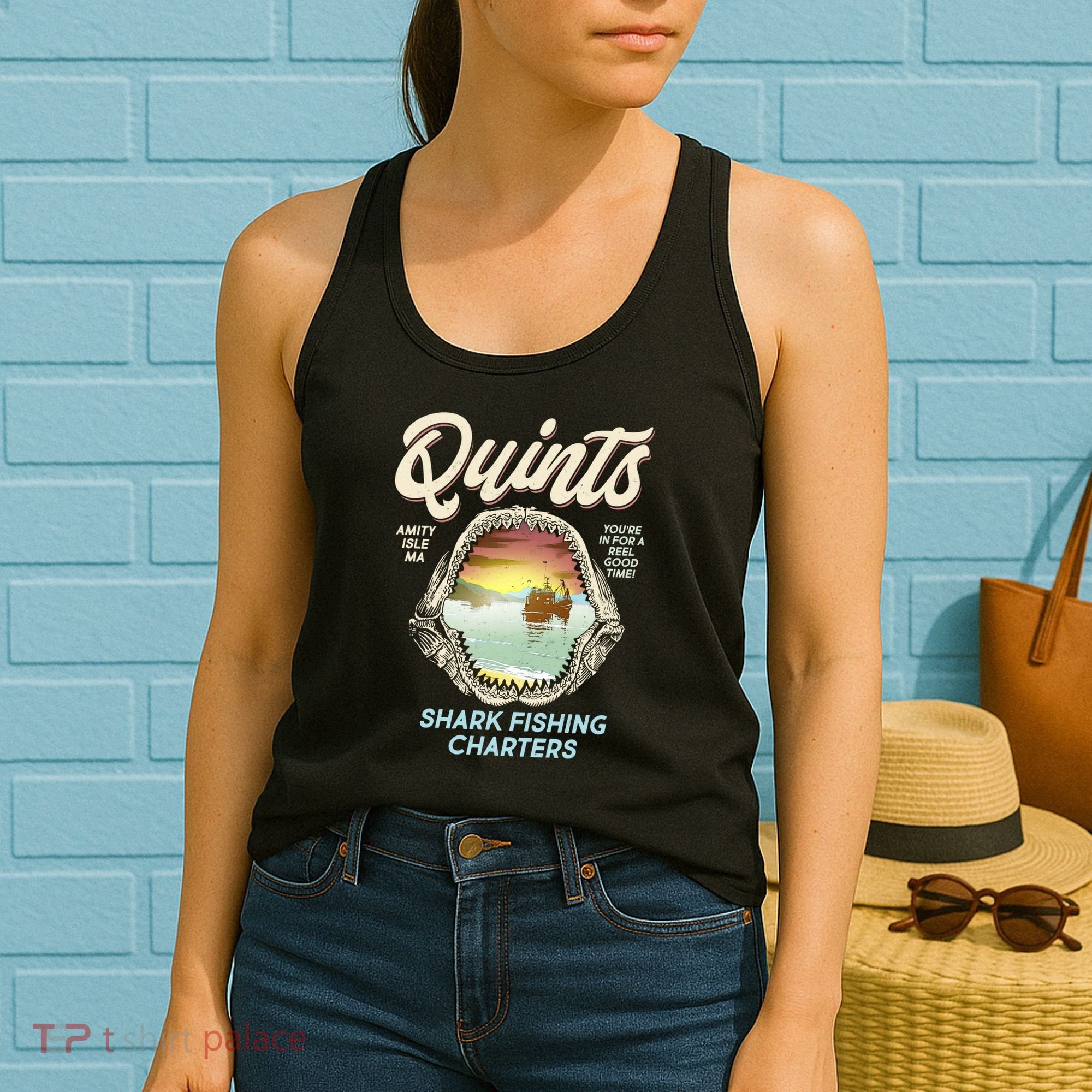 Quints Shark Fishing Charters Women's Tank Top
