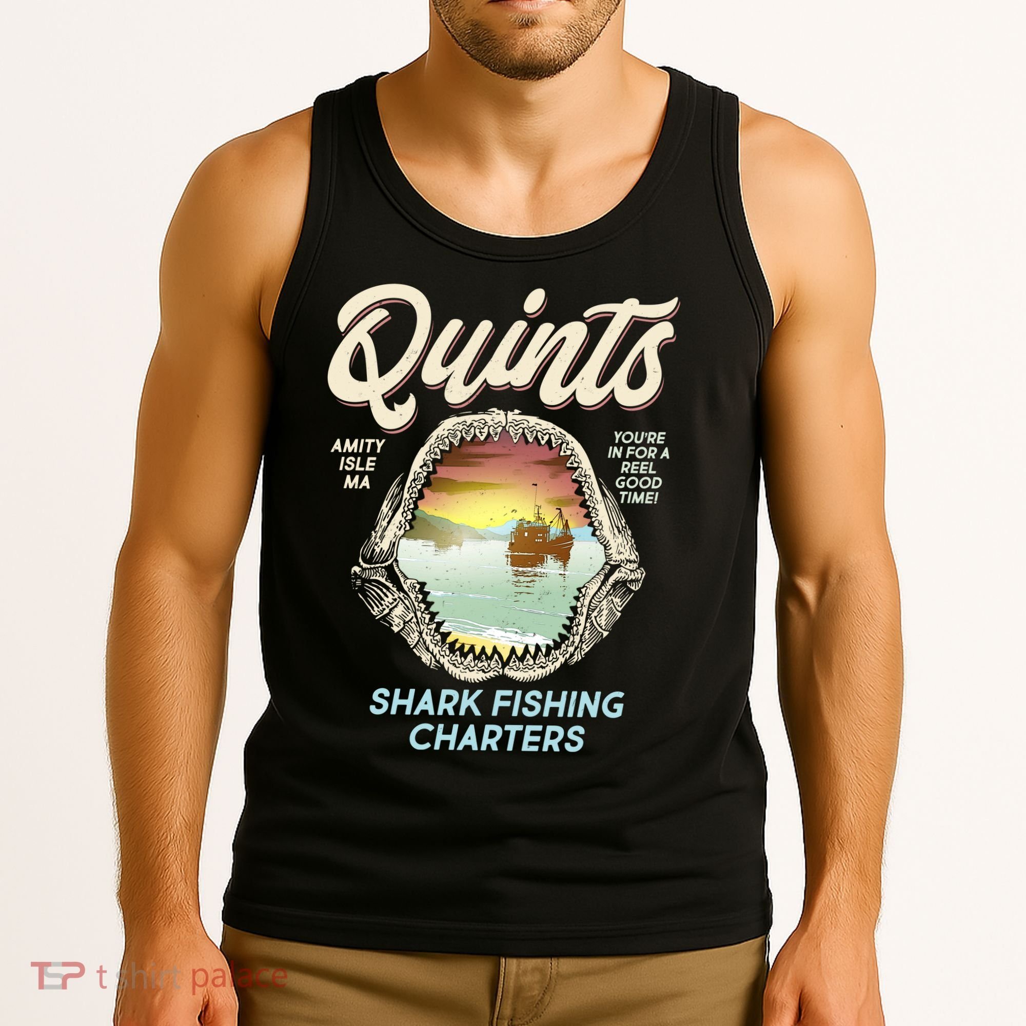Quints Shark Fishing Charters Tank Top