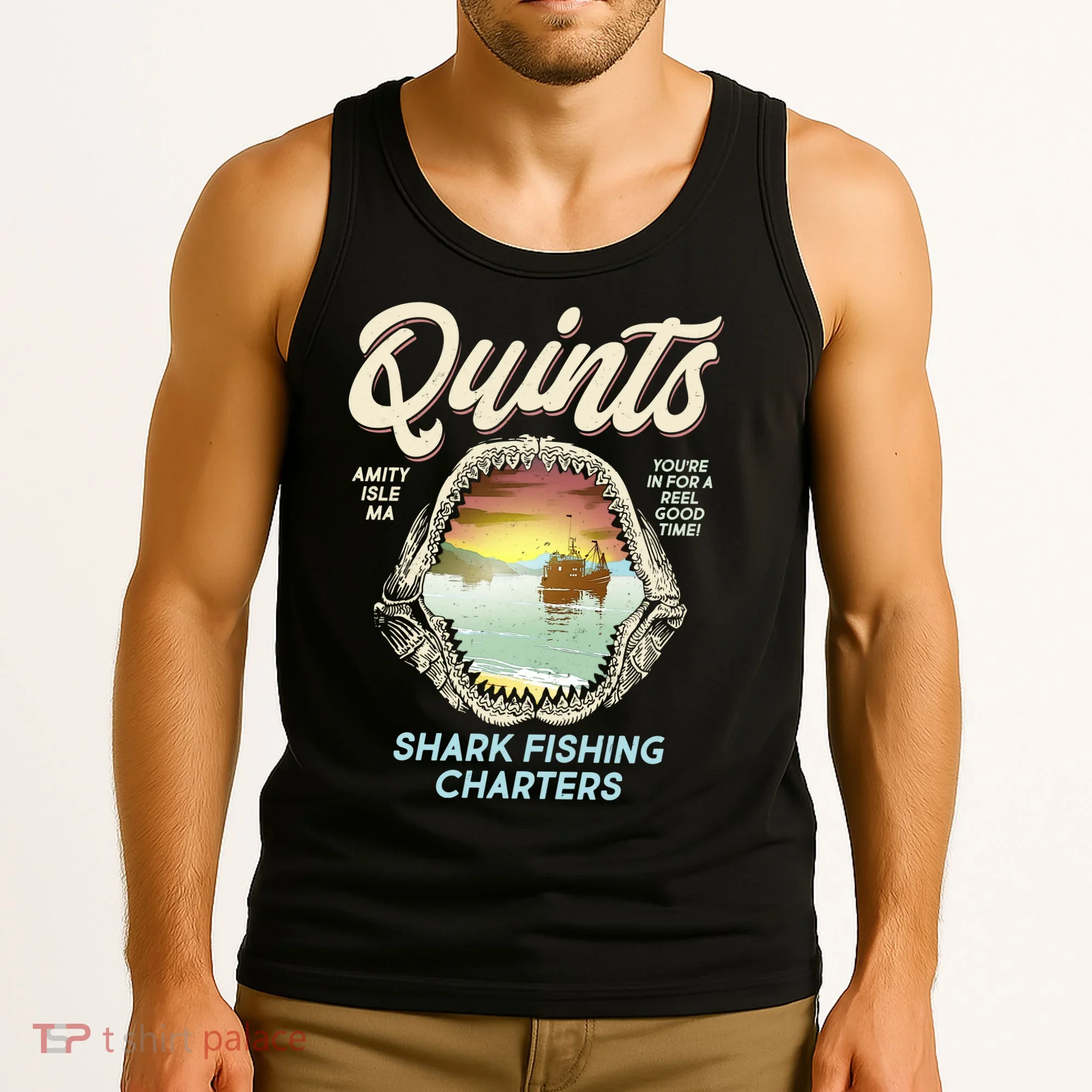 Quints Shark Fishing Charters Tank Top
