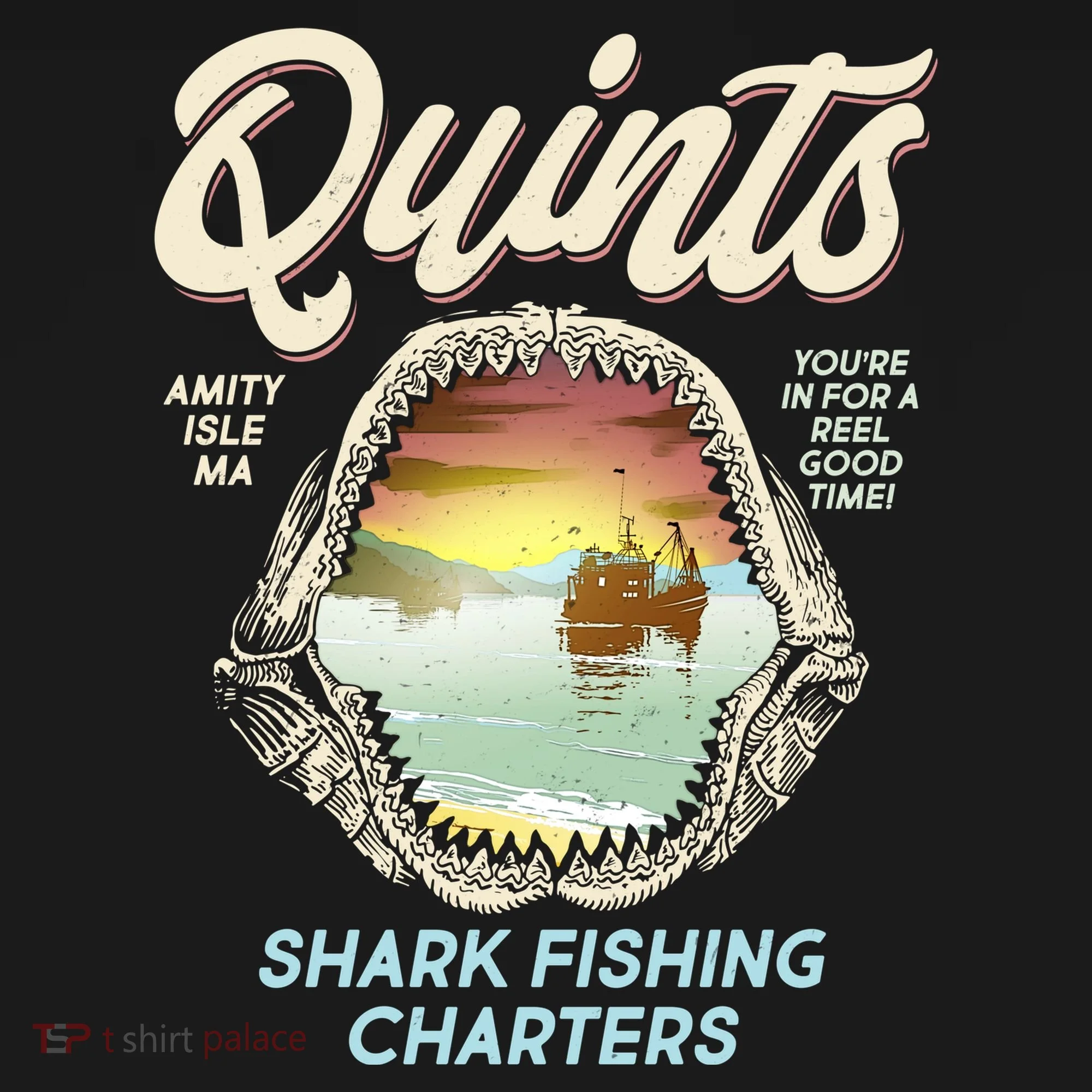 Quints Shark Fishing Charters Tank Top