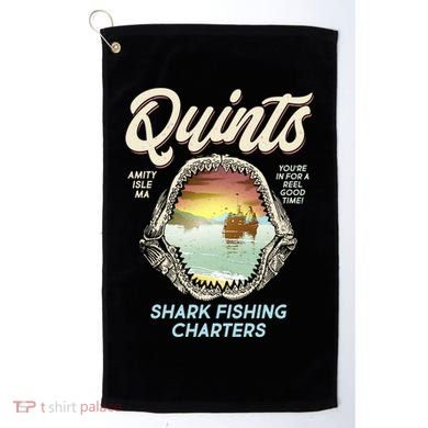 Quints Shark Fishing Charters Golf Towel