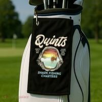 Quints Shark Fishing Charters Golf Towel thumb 2