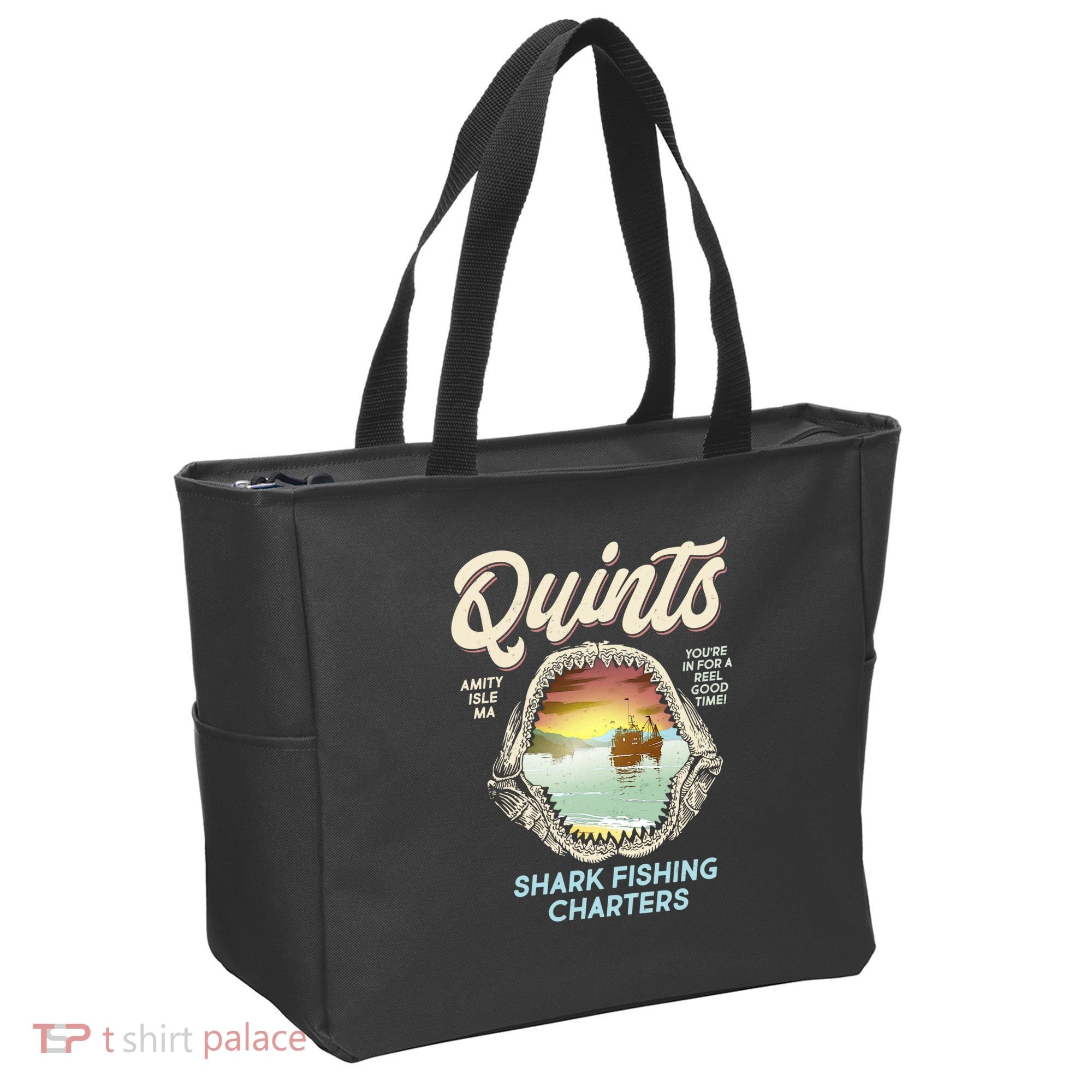 Quints Shark Fishing Charters Tote Bag