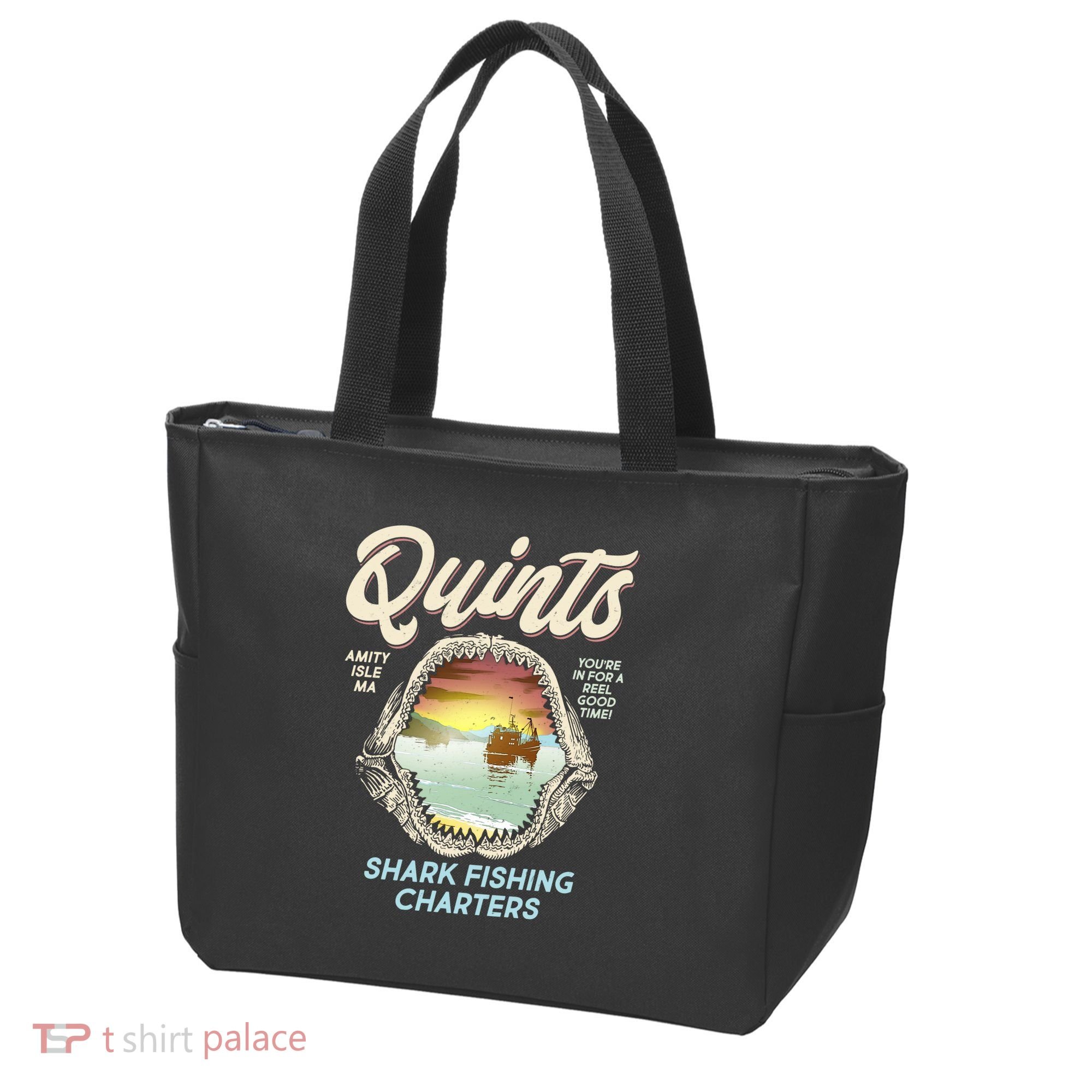 Quints Shark Fishing Charters Tote Bag