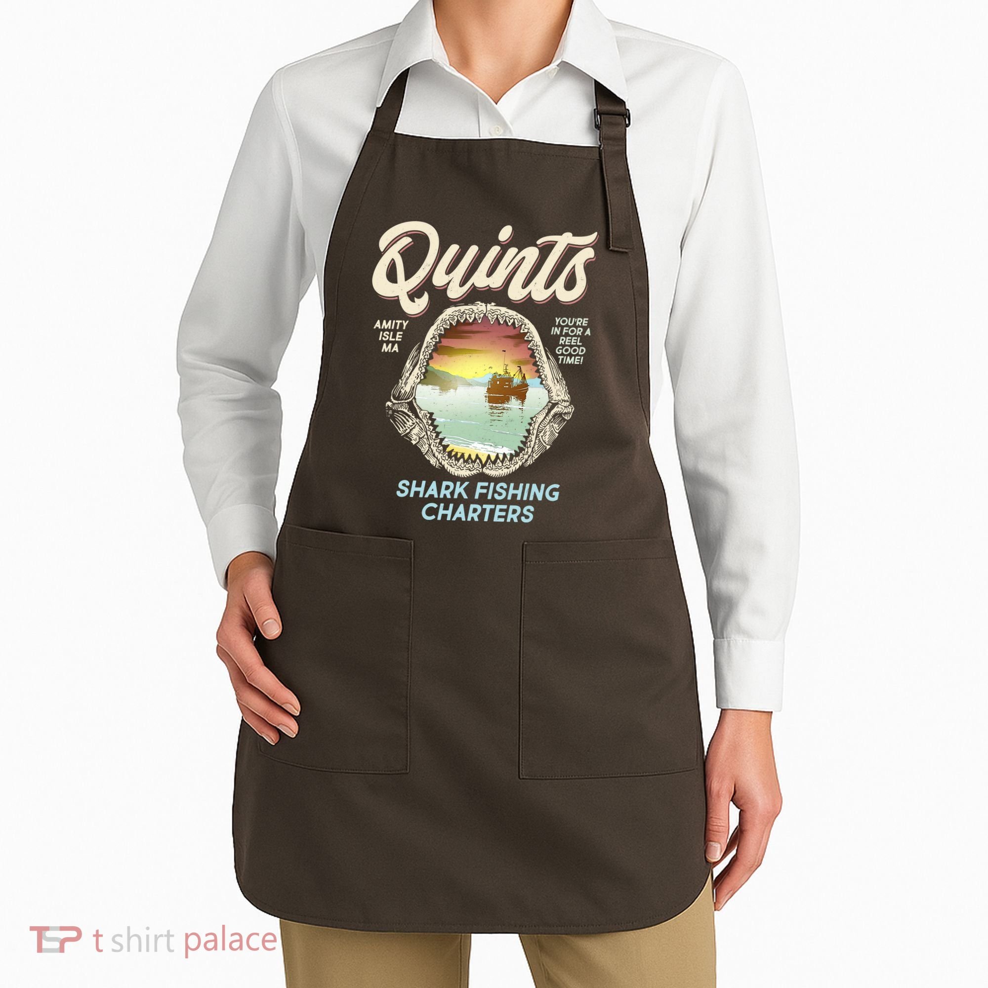 Quints Shark Fishing Charters Apron