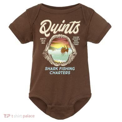 Quints Shark Fishing Charters Baby Bodysuit