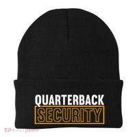 Quarterback Security Football Lineman Line Players Beanie thumb 0