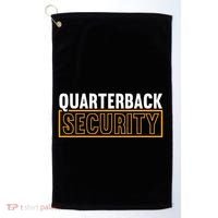 Quarterback Security Football Lineman Line Players Golf Towel thumb 0