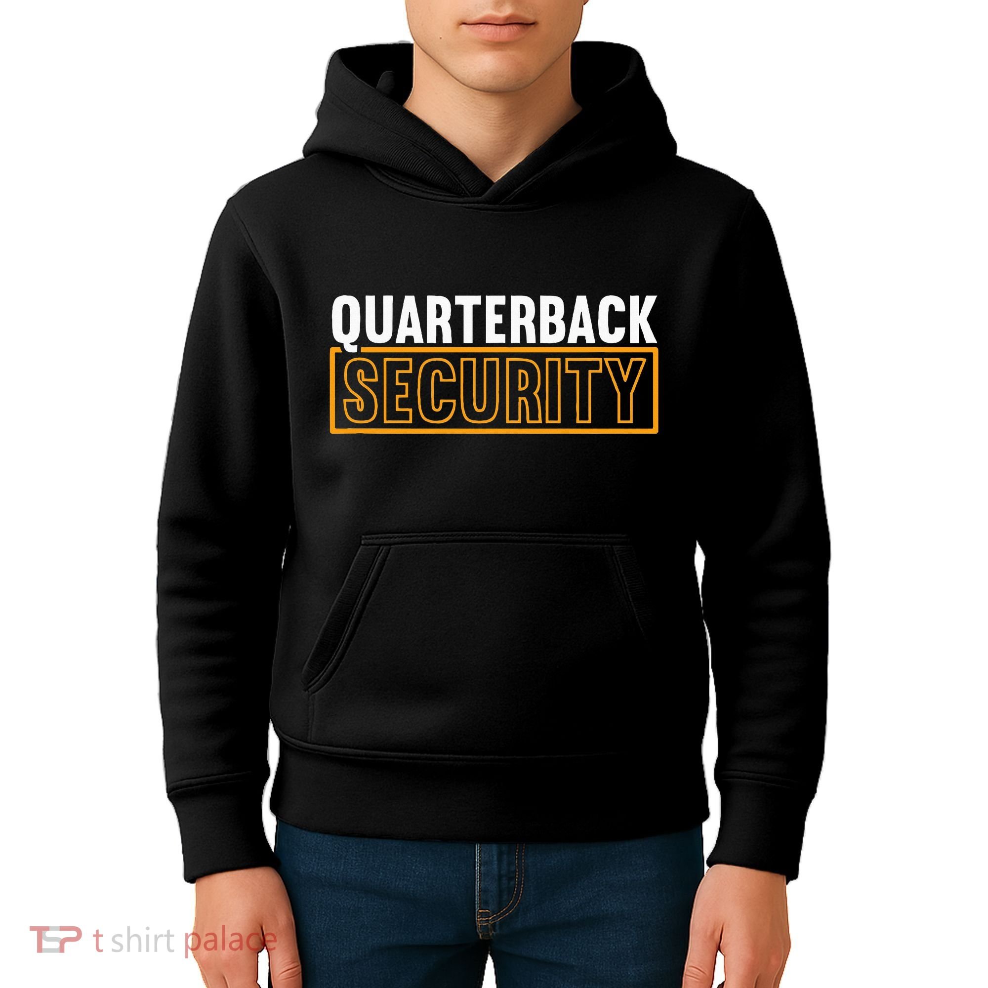 Quarterback Security Football Lineman Line Players Kids Hoodie