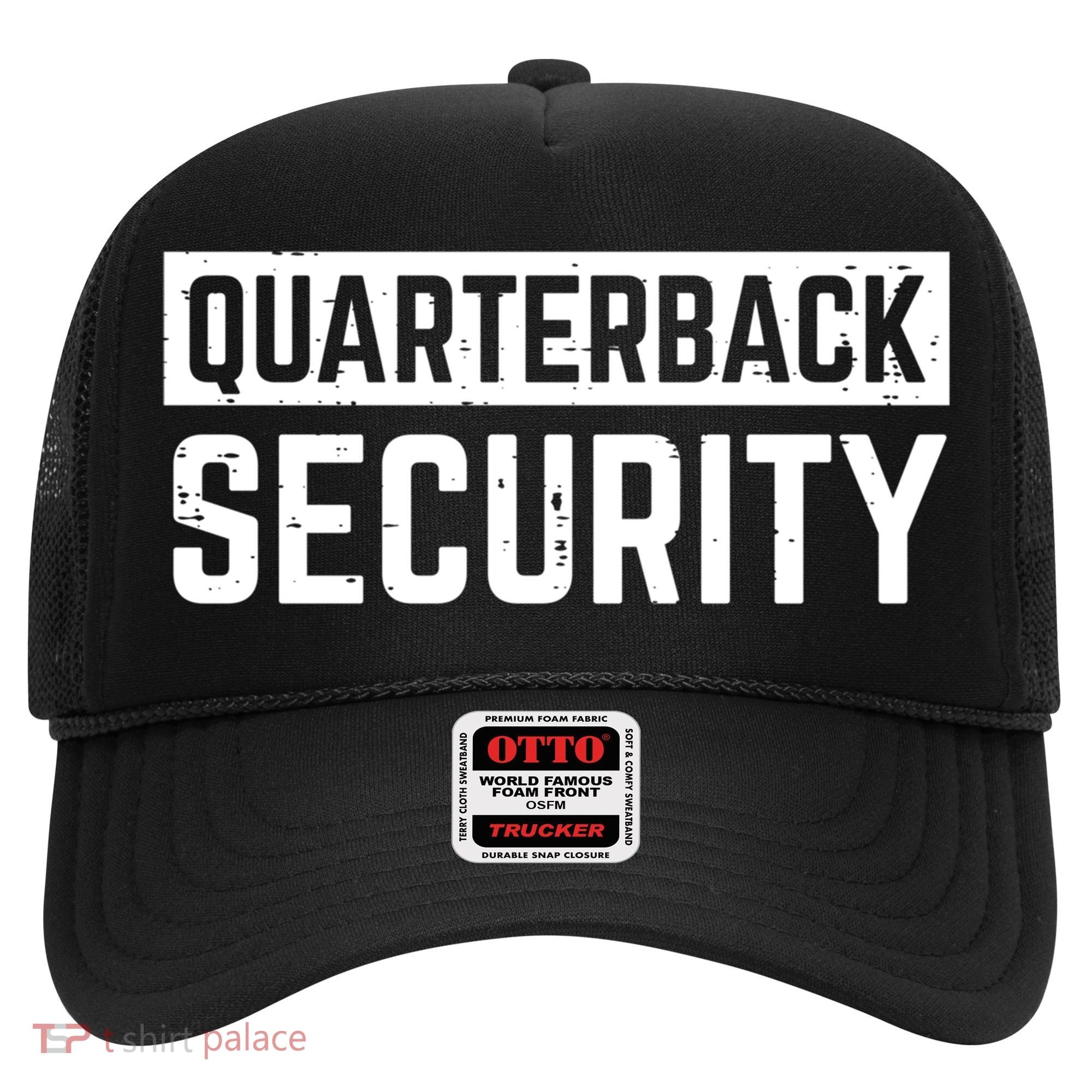 Quarterback Security Funny American Football Offense Line Gift Hat
