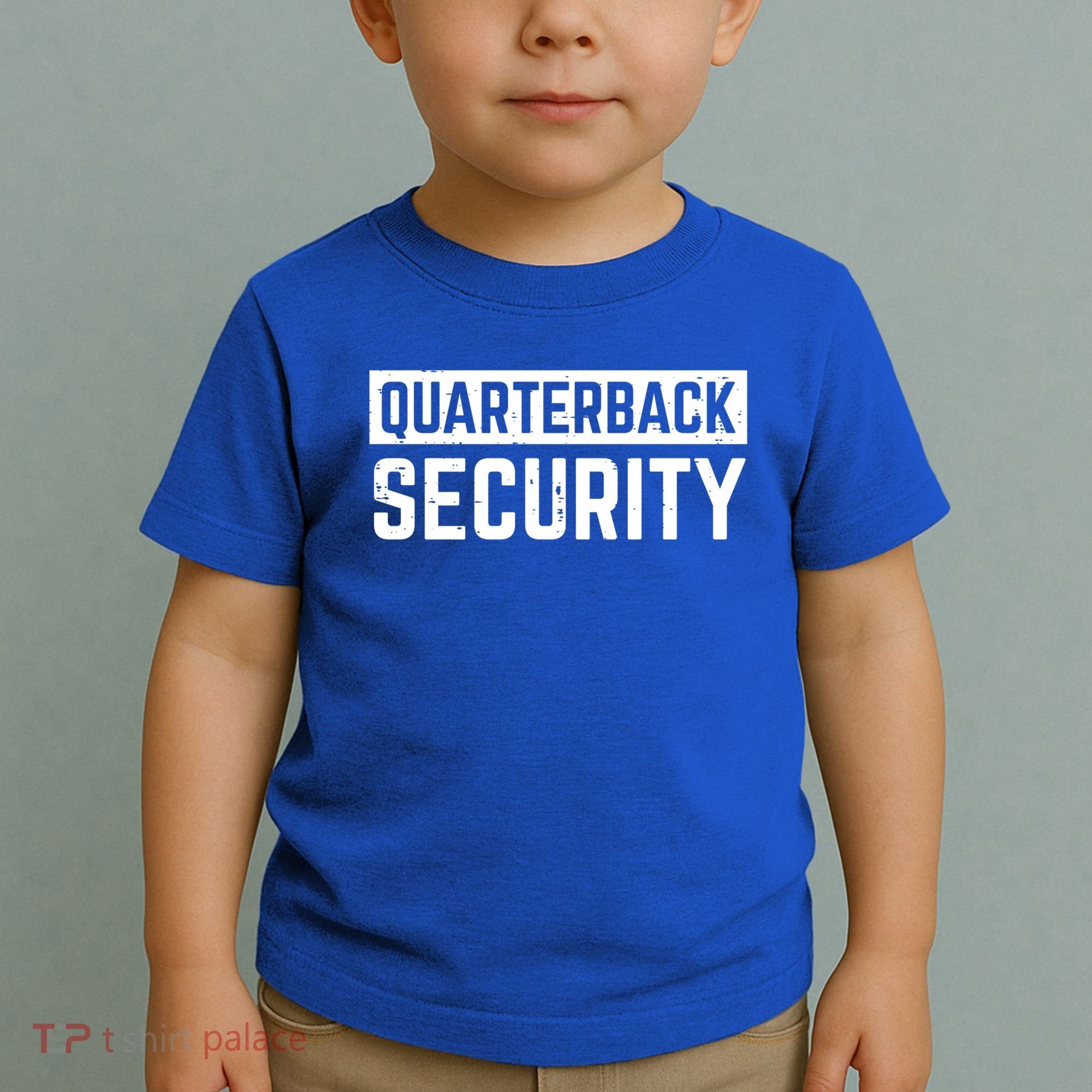 Quarterback Security Funny American Football Offense Line Gift Toddler T-Shirt