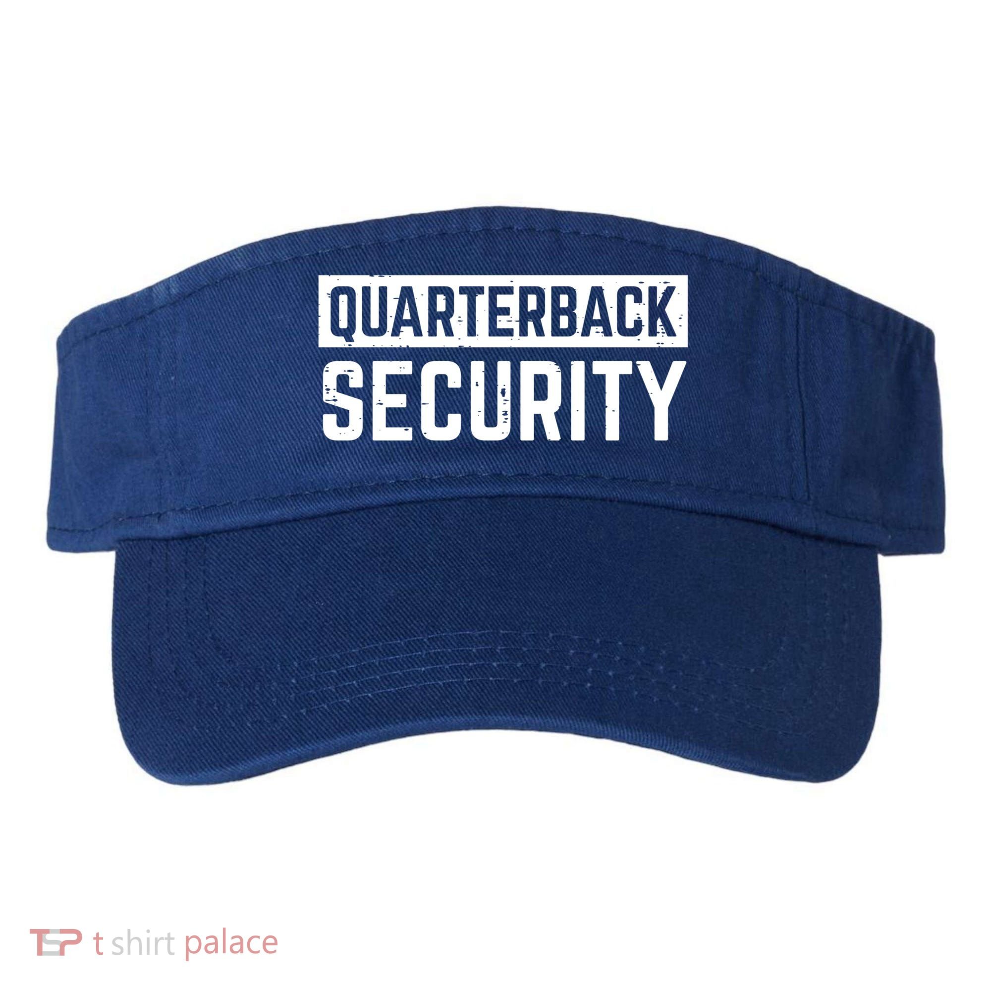 Quarterback Security Funny American Football Offense Line Gift Visor