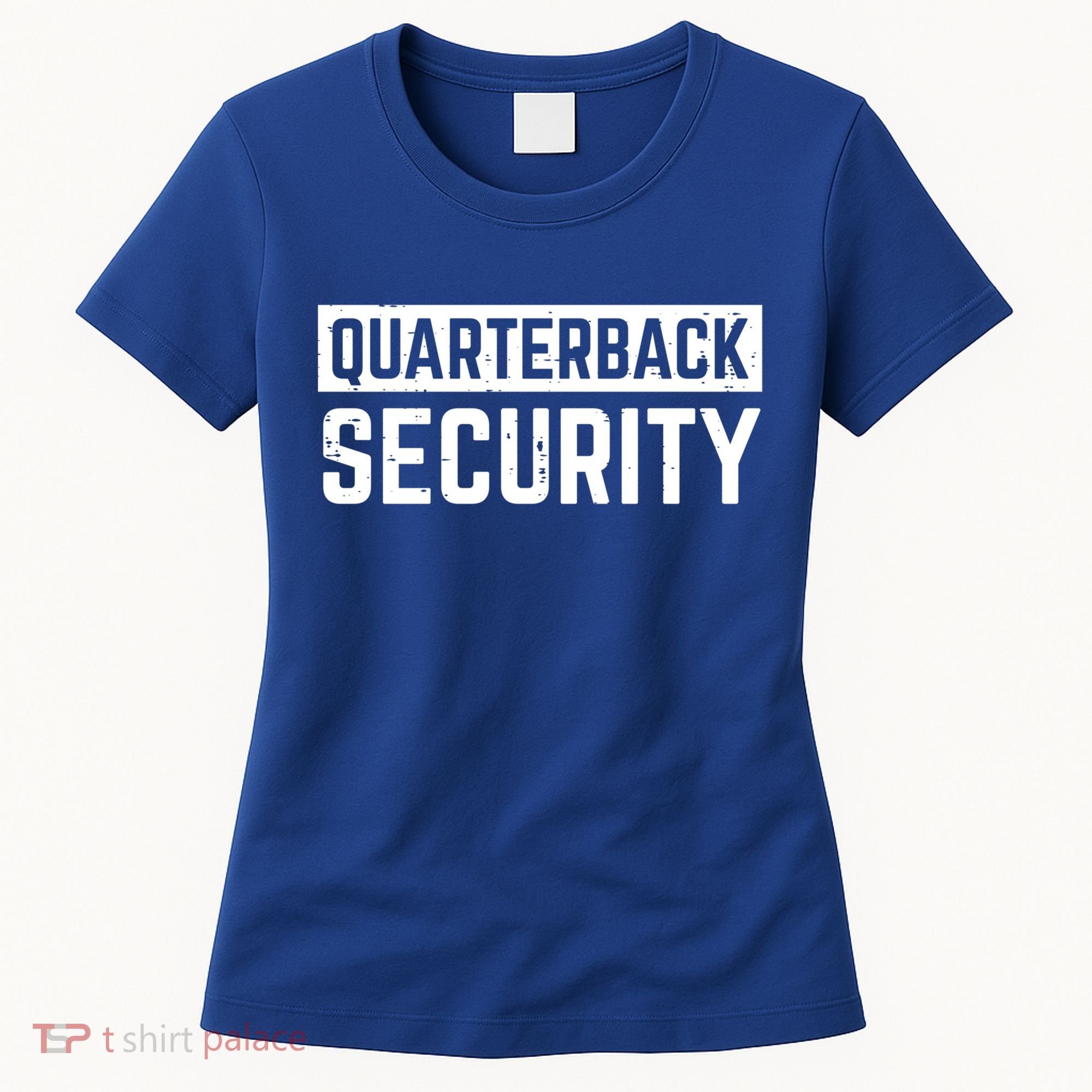 Quarterback Security Funny American Football Offense Line Gift Women's T-Shirt