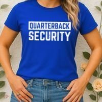 Quarterback Security Funny American Football Offense Line Gift Women's T-Shirt thumb 2